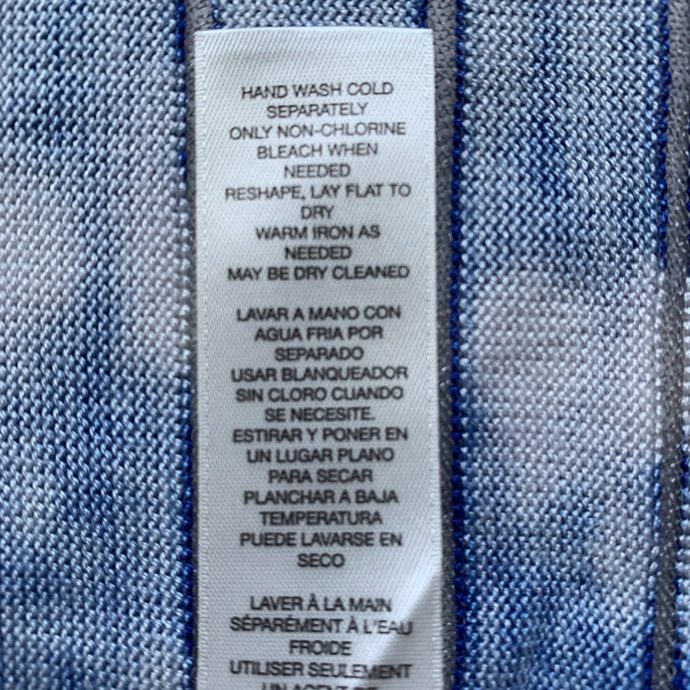 Chico’s Travelers Open Jacket Cardigan Ombre Tie Dye NWT Size 0 Small - Picture 6 of 8